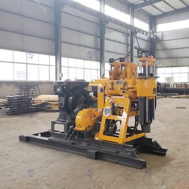 野外柴油地质钻探机 百米岩石钻孔取芯机 小型液压岩心取样钻机