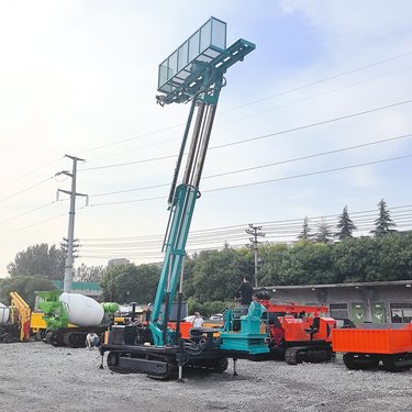 平钻直钻护坡打桩机 举高40米履带式钻孔机 高举锚固钻机厂家