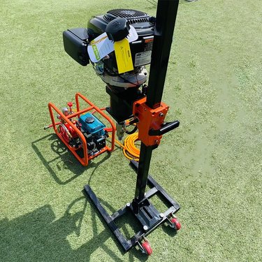 汽油款立式背负式打孔机岩土钻孔取芯机浅层立架式背包钻机