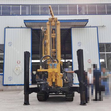 FY200 履带式气动水井钻机 200米岩石井打井机 一天一百多米