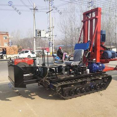 产销久钻五寸反循环双动力钻井机 履带反正循环水井钻机 拖拉机钻机