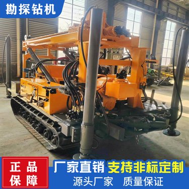 履带式顶驱地质勘探钻机 小型300米岩芯取样钻机 大马力柴油机动力