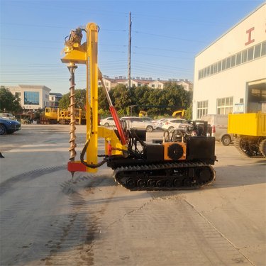 76地钉管桩拧桩机 工程履带螺旋光伏钻孔机 全液压操控钻机