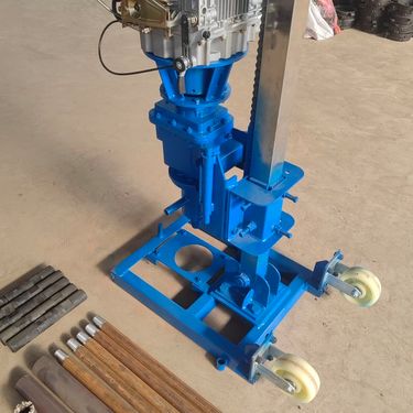 供应煤矿巷道用ZQJC系列单立柱气动架柱式钻机 移动方便维修简单