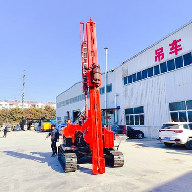 液压高低腿光伏打桩机 山地爬坡钻孔履带车 多功能岩石冲击钻机