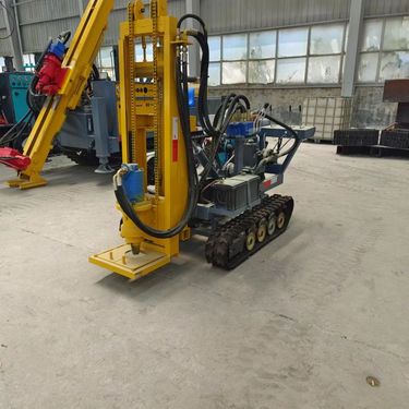 小型履带式山地钻机 矿山钻孔露天潜孔钻机 气动打岩石钻孔机