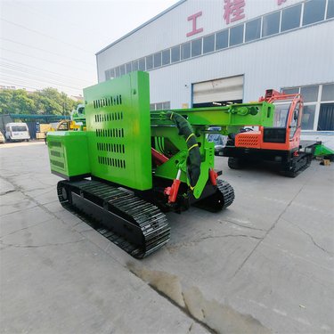 全液压光伏打桩机 多功能潜孔钻机 螺旋引孔机