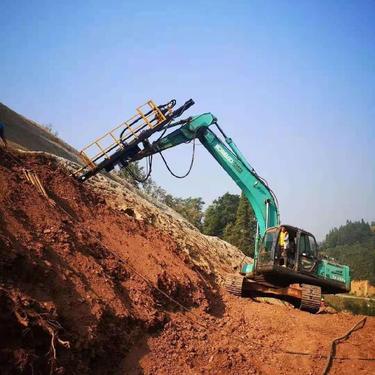 高速护坡钻孔机 液压升降挖改钻机 一体式挖改凿岩机
