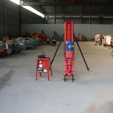 小型气动潜孔钻机KQD100矿山隧道开山凿岩支架式一体钻机现货