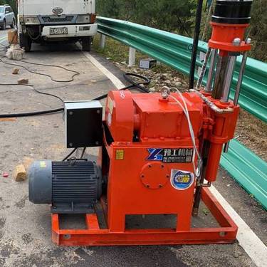 电动钻机公路地基打孔钻机注浆打孔一体机 注浆泵坑道钻机