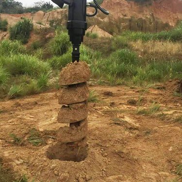 聚仁 挖机改螺旋钻机 光伏太阳能工程专用打桩机 液压螺旋探钻机