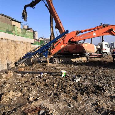 挖掘机改装钻机 打锚杆 基坑边坡支护使用 难施工地区适用