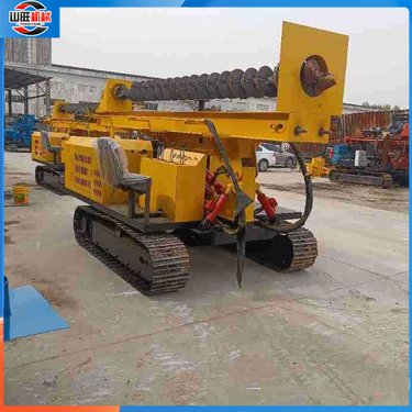 履带多功能太阳能光伏发电打桩机螺旋潜孔钻机