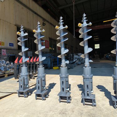 挖掘机螺旋钻 矿山水井勘探钻具 液压动力头 结构稳固 一秒安装