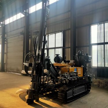 一体式高效集尘钻孔机 建筑打孔深井凿岩钻车 小型支架式潜孔钻机