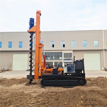 全新5米地基打桩机 履带光伏螺旋钻孔机 12米打洞多地形锚杆钻机