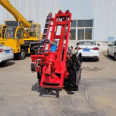 矿探工程注浆钻机 地下室履带式注浆加固钻孔机 液压驱动 转弯半径小