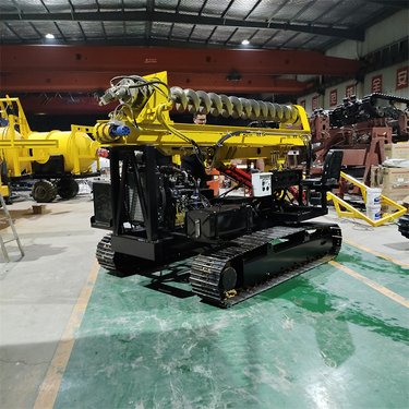 出售双液压马达潜孔钻机 水利太阳能光伏打桩机 地基长螺旋