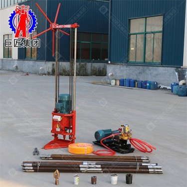 JUJIANG三相电轻便取样钻机QZ-2A小型勘探钻机 山东钻机厂家物探钻孔取芯机
