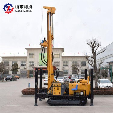 履带冲击式水井钻机 400米气动打井机 钻大口径深水井 民用钻井机