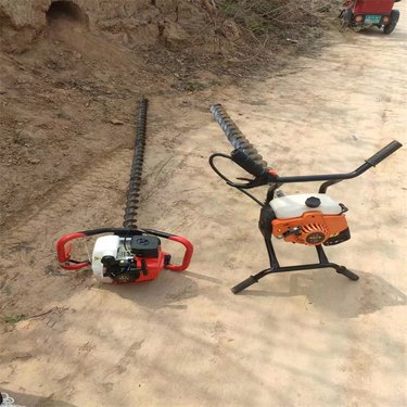 斜坡注浆加固打孔钻机小型螺旋钻洞工具便携式LL-50型