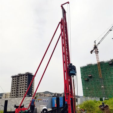 双轴高压长螺旋钻机 涌泉ZP360-JY1800钻喷一体台车 回转角度 360