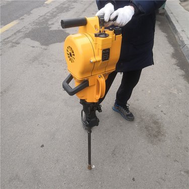 手持汽油机凿岩机 不用电 矿山建筑岩石打孔机